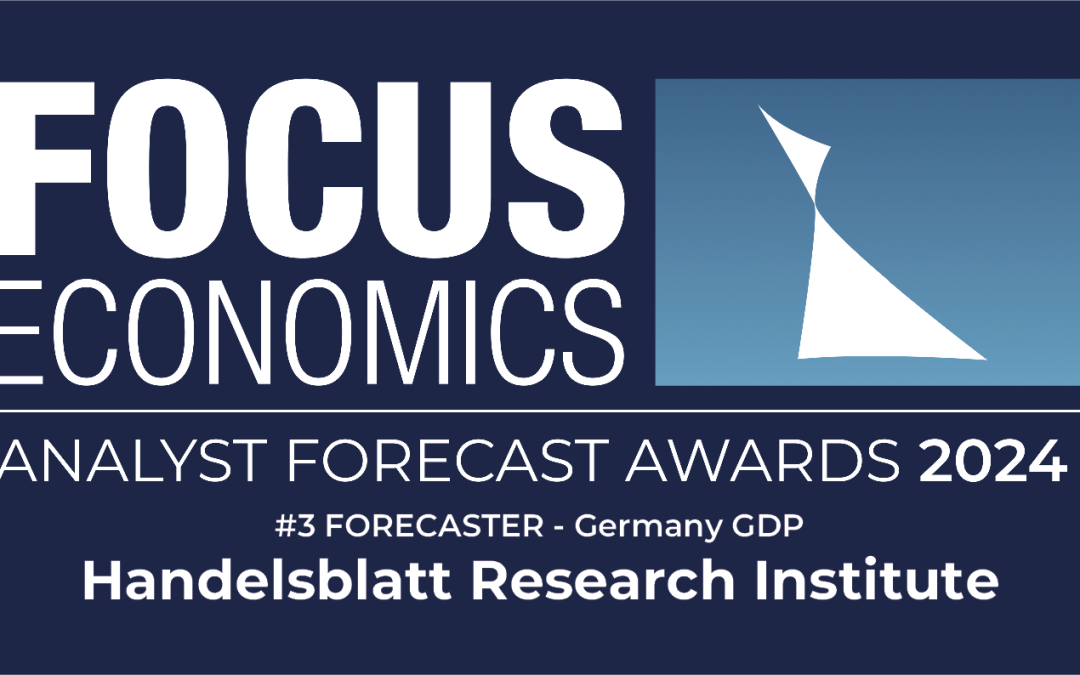 Handelsblatt Research Institute (HRI) zum wiederholten Mal als Top-Prognostiker gekürt