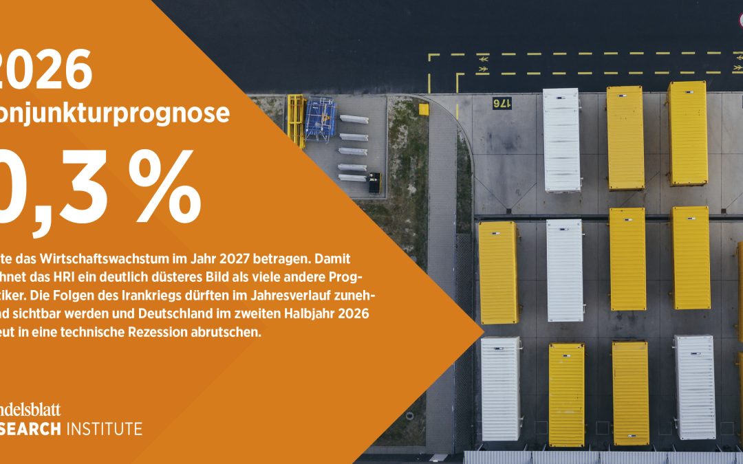 HRI-Konjunkturprognose: Deutschland rutscht erneut in die Rezession