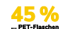 45 % ... PET Flaschen