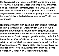 Rentenversicherungsbericht 2022 w rde eine positivere Entwicklung der Besch ftigung die Einnahmen des gesetzlichen Re...