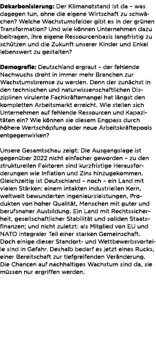 Dekarbonisierung: Der Klimanotstand ist da – was dagegen tun, ohne die eigene Wirtschaft zu schw chen? Welche Wachstu...