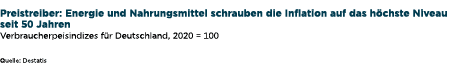  Preistreiber: Energie und Nahrungsmittel schrauben die Inflation auf das h chste Niveau seit 50 Jahren Verbraucherpe...