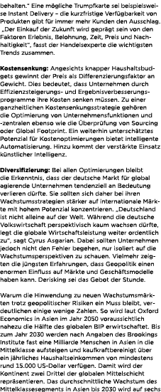 behalten.“ Eine m gliche Trumpfkarte sei beispielsweise Instant Delivery – die kurzfristige Verf gbarkeit von Produkt...