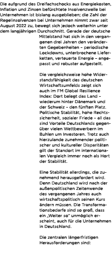 Die aufgrund des Dreifachschocks aus Energiekosten, Inflation und Zinsen bef rchtete Insolvenzwelle bei Unternehmen i...