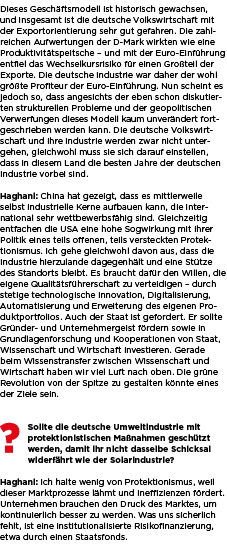 Dieses Gesch ftsmodell ist historisch gewachsen, und insgesamt ist die deutsche Volkswirtschaft mit der Exportorienti...