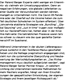 Der Roland Berger Experte sieht weniger ein Erkenntnis als vielmehr ein Umsetzungsproblem. Denn an negativen Erfahrun...