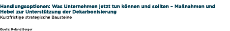  Handlungsoptionen: Was Unternehmen jetzt tun k nnen und sollten – Ma nahmen und Hebel zur Unterst tzung der Dekarbon...