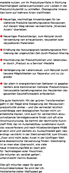 modelle nutzen, um ihr Produktportfolio in Richtung Nachhaltigkeit weiterzuentwickeln und L cken in der Produktzirkul...