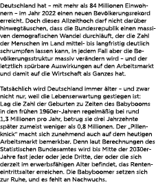 Deutschland hat – mit mehr als 84 Millionen Einwohnern – im Jahr 2022 einen neuen Bev lkerungsrekord erreicht. Doch d...